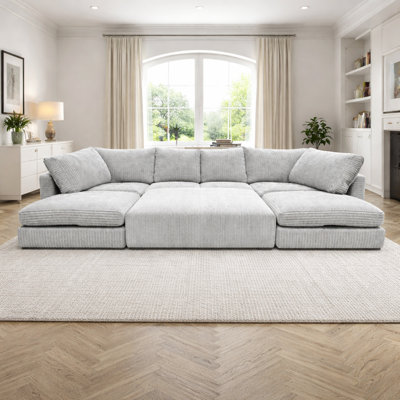 7 Seater Corduroy Sofa Bed
