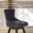 Swivel Counter Bar Stool Set with Wood Frame,Black-1751842097