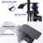 2-Handle Matte Black Freestanding Tub Faucet with Handshower and Waterfall Spout-110992592