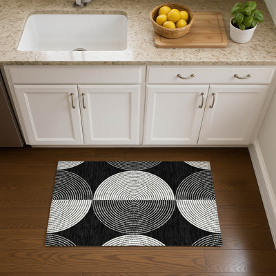 Tapis géométrique de qualité supérieure lavable à la machine Mayfield AMF2275