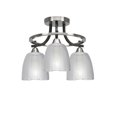 Plafonnier semi-encastré 3 lumières Baranof Paramount