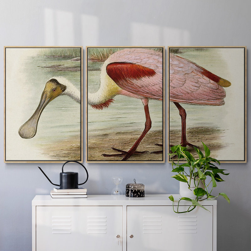 Roseat Spoonbills II 3 pièces, Naturel, H 36 po x l 75 po x P 2 po