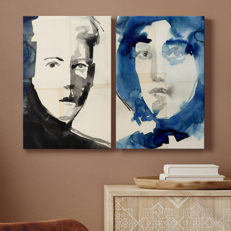 Toile tendue de qualité supérieure Tilda's Gaze III - prête à être accrochée, H 48 po x l 64 po x P 1 po