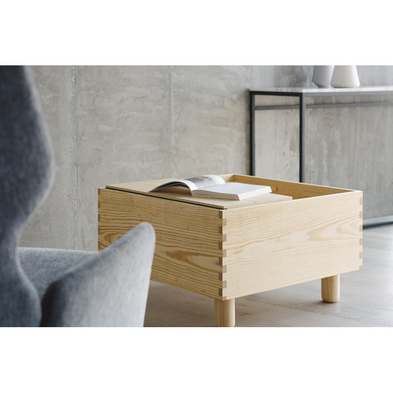 Crate Series Coffee Table, 17" H  x 28" L x 28" W