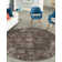 Tapis brun à motif floral Brandt