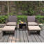 Rand 2 - Person Patio Conversation Set with Cushions-1578123439