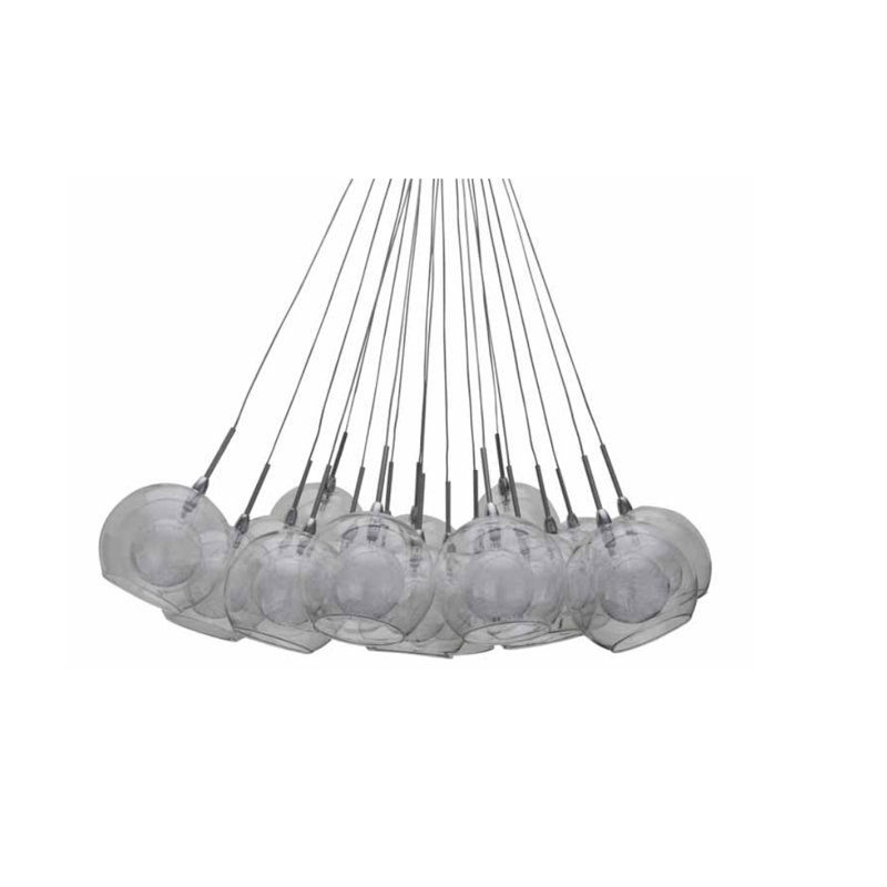 Bumpus 20 - Light Silver Cluster Pendant