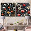 Jepson - Ensemble de 2 collages carrés botaniques abstraits-101857317-101857316