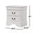 2-Drawer Nightstand With Bracket Feet