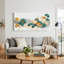 Ensemble de 1 tableau abstrait floral sur toile-129280053-129280054