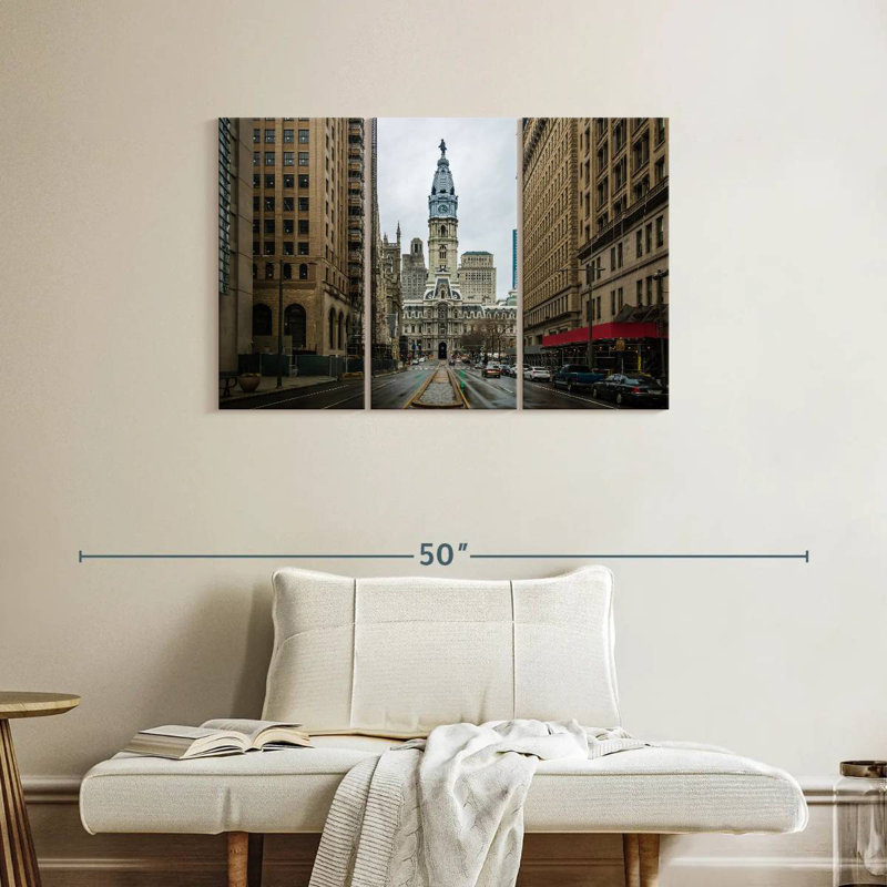 Lilie Philadelphia City Hall View, H 24 po x l 38 po