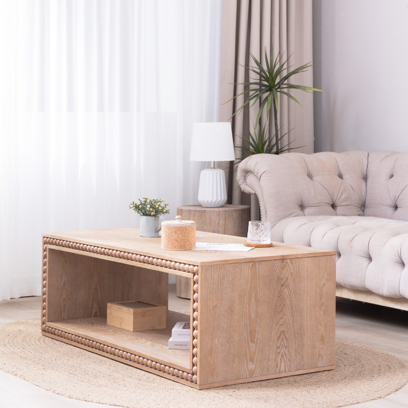 Table basse, Bois naturel