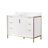 Zealyn 35'' H x 48" W Bathroom Vanity With Stain-resistant Carrera White Quartz Top and Single Sink