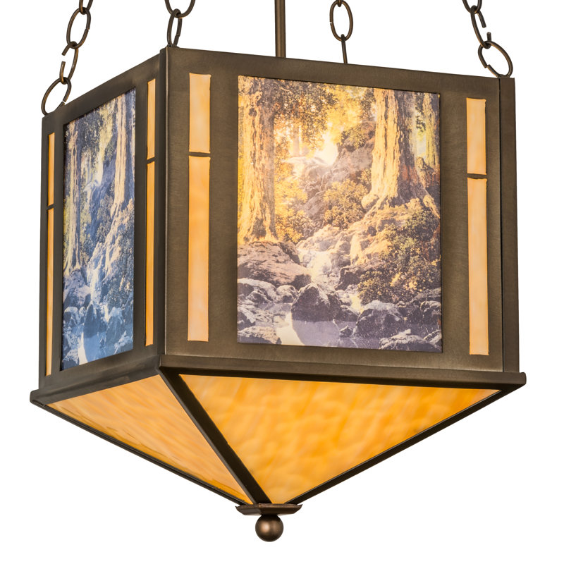 Rustic Lodge 2 - Light Geometric Chandelier