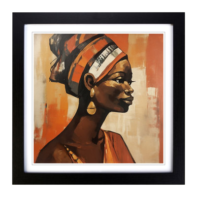 African Woman Mid-Century No.4 - Framed Print