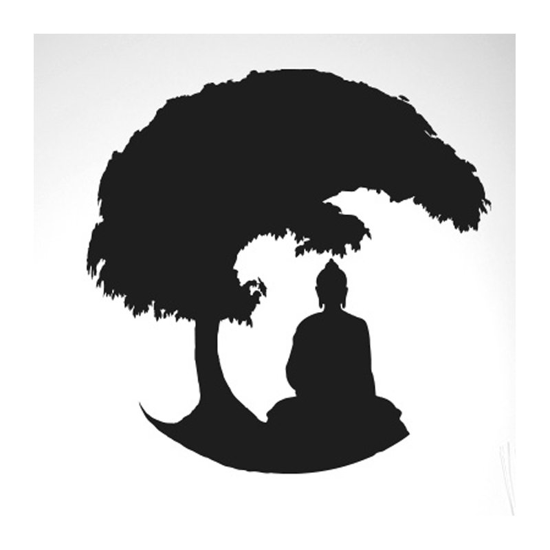 Religious & Spiritual Wall Decal, Black
