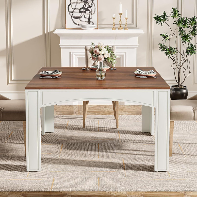 39.4‘’  Farmhouse Square Dining Table For 4