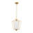 1 - Light Vintage Inspired Pleated Lantern Fabric Shade Pendant Light
