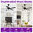 52" 6-Speed Dimmable LED Ceiling Fan with Light and Remote Control, 3 Color Lights, Reversible DC Motor, Double-Sided Wood Blades, 4"/10" Downrods-1019938423