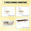 Ensemble de mobilier de piscine extérieure, ensemble de mobilier de jardin