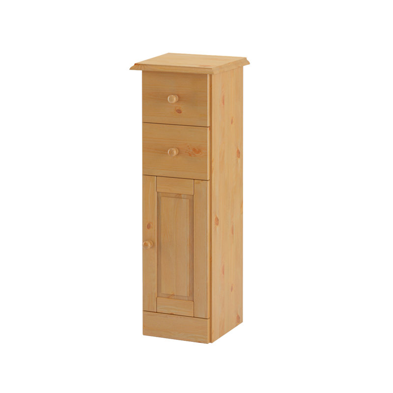 Moutanabi Solid Wood Freestanding Bathroom Cabinet, Stain Wax