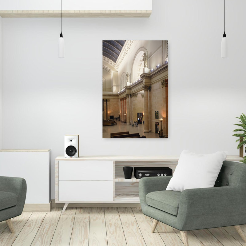 Interiors of a railway station Union Station Chicago Cook County Illinois USA 1 Piece Wrapped Canvas Wall Art