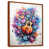 Toile avec cadre flottant brun