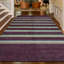 Himalayan Wool Striped Area Rug in Mulberry/Yellow-88942375
