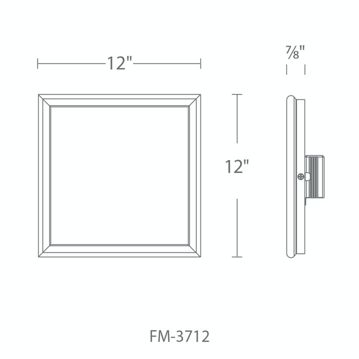 Neo Silver Aluminum LED Flush Mount for Indoor/Outdoor
