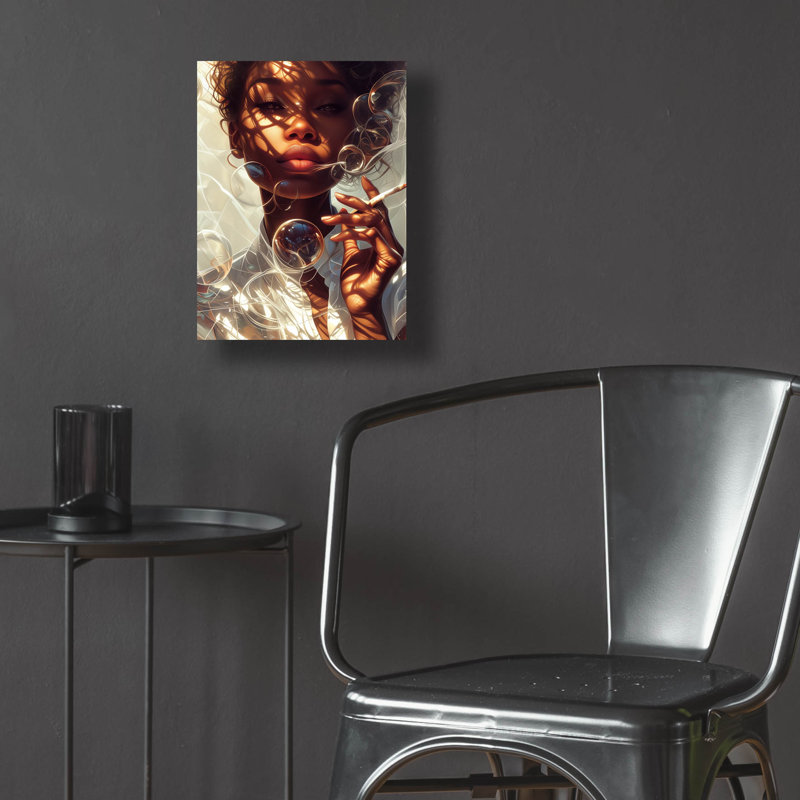 Art mural en verre «Sublime» par r3darch0n, H 16 po x l 12 po x P 0,13 po