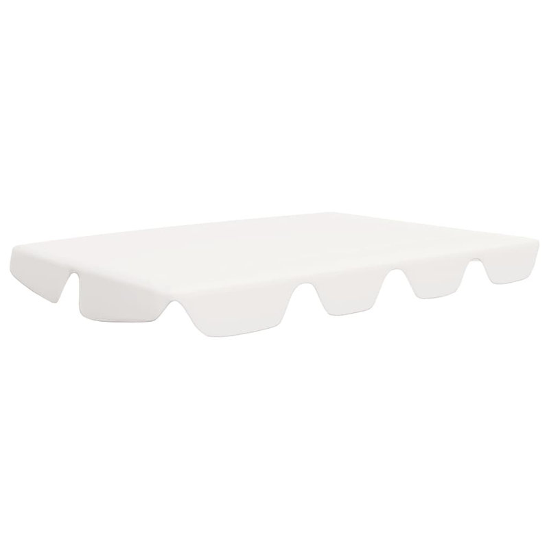 Replacement Canopy for Garden Swing, White, 18cm H x 82,5/105 cm W x 150cm D