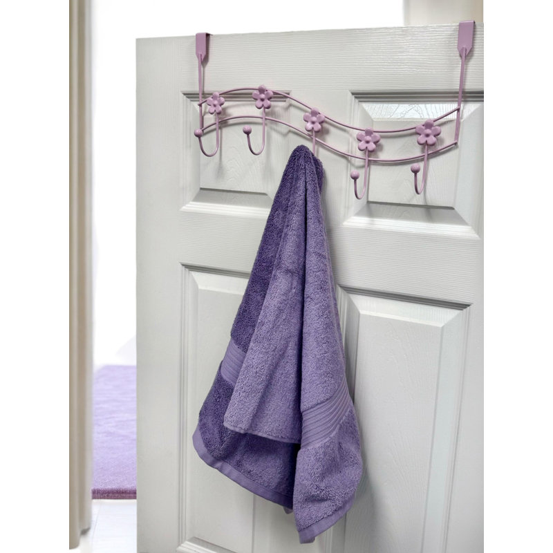Flowers Over Door Storage Hooks, Pink