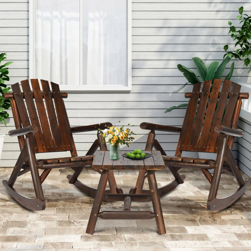 Andalynn 2 - Person Patio Conversation Set, Carbonized
