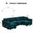 Upholstered U-Shaped Sectional Reversible-454827860