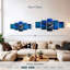 Plume bleue rosée-381208354