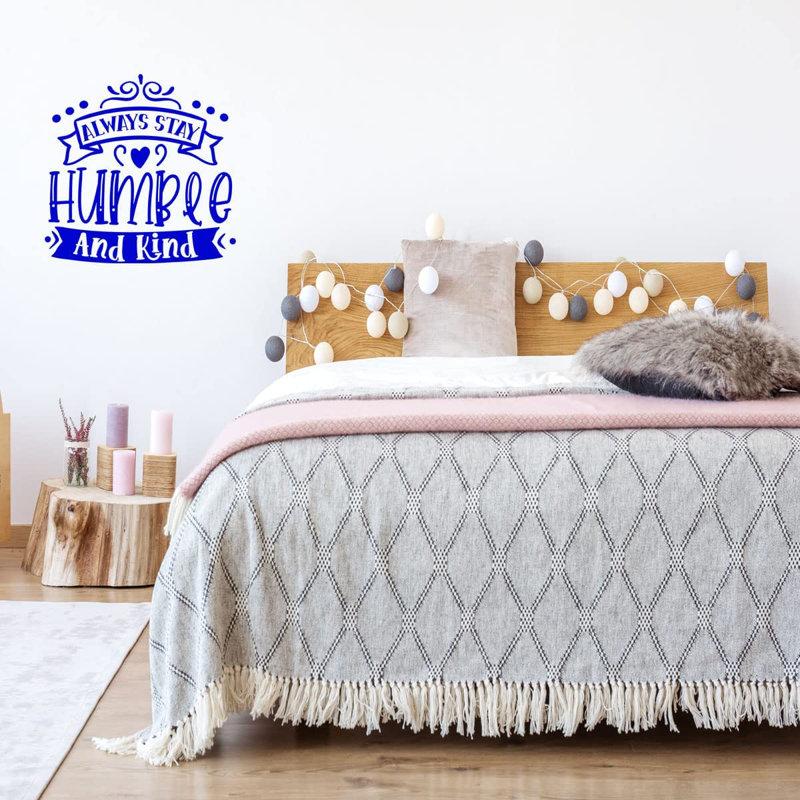 Adhésif décoratif Always Stay Humble, Bleu, H 23 po x l 23 po