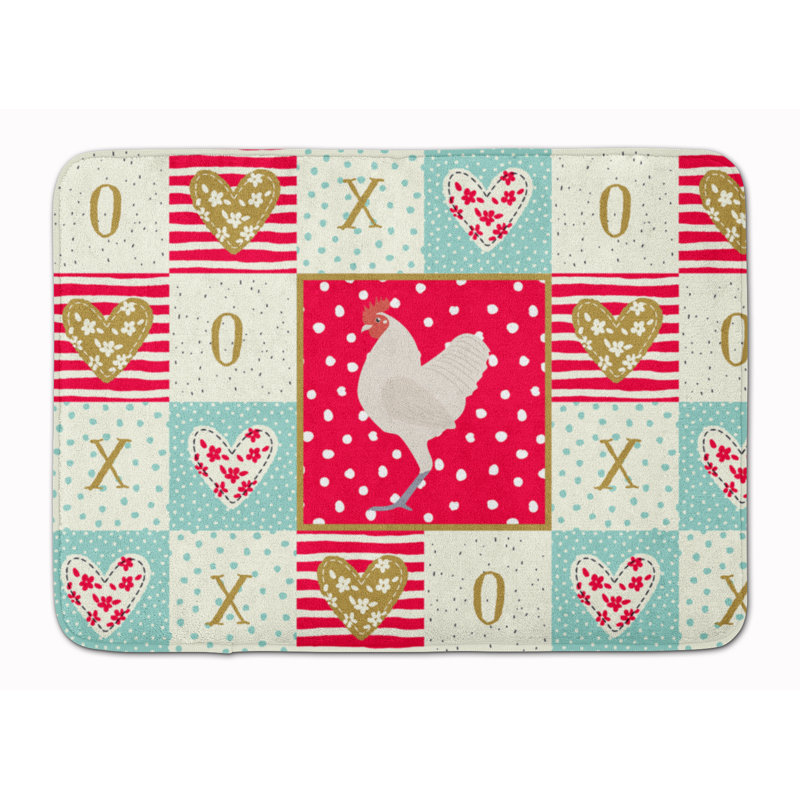Love Memory Foam Kitchen Mat, Langshan Chicken