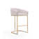 Lioba Upholstered Counter Stool with Metal Frame