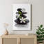 Zen Zen "Art de basalte avec fleurs de plumeria apaisantes, images de salle de bain spa relaxantes, très grand art mural sur toile, estampe numérique"-120240375-56324641