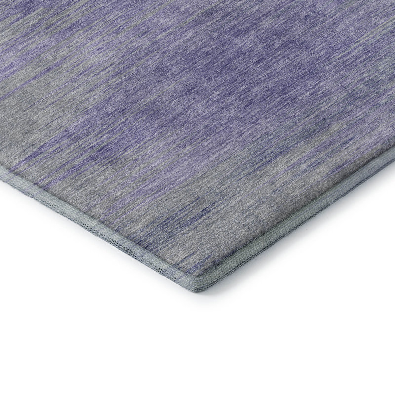 Premium Machine Washable Prisco Plum Rug, Runner 2'3" x 7'6"