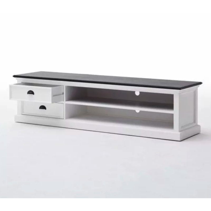 Meuble télé pour téléviseur de 78 po ou moins Guildford, Brun / blanc