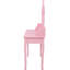 Coiffeuse à maquillage rose avec 4 tiroirs, miroir réglable à 360 ° et bureau d'organisation de chambre à coucher-993506575