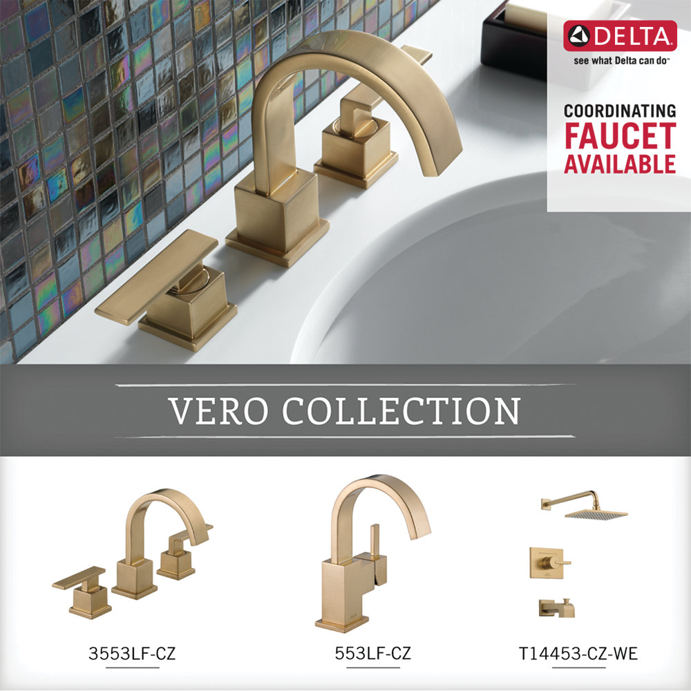 Vero 24" Double Wall-Mounted Towel Bar, Brilliance Champagne Bronze
