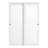 60" x 80" Mirrored Sliding Closet Doors with Installation Hardware-128533734