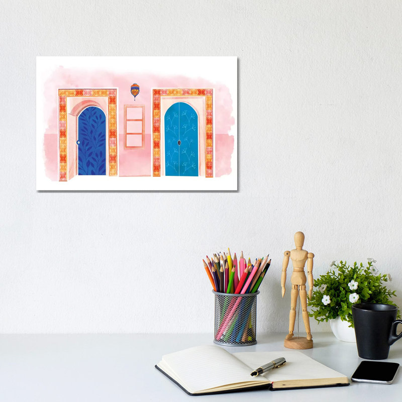 Neighbors - Wrapped Canvas Painting, 20.32 cm H x 30.48 cm W