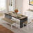 Zaiveon 78.74" Iron Dining Table(Chairs not included)-846784629-854944364