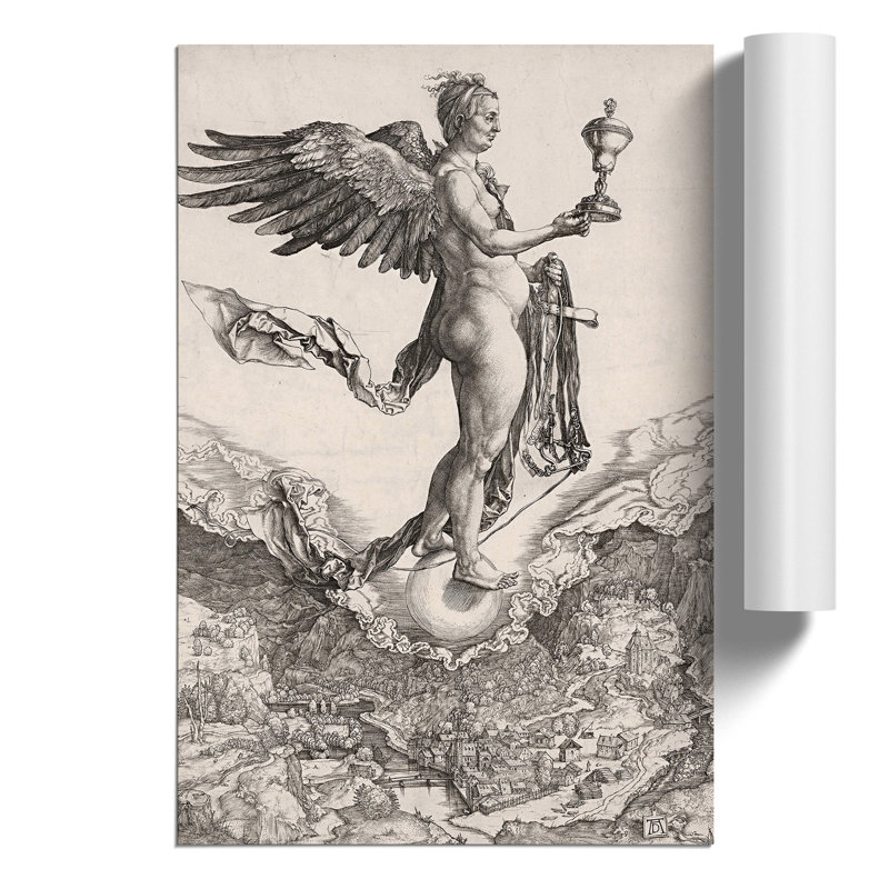 Nemesis by Albrecht Durer - Frameless Print, 59cm H x 42cm W x 0.1cm D