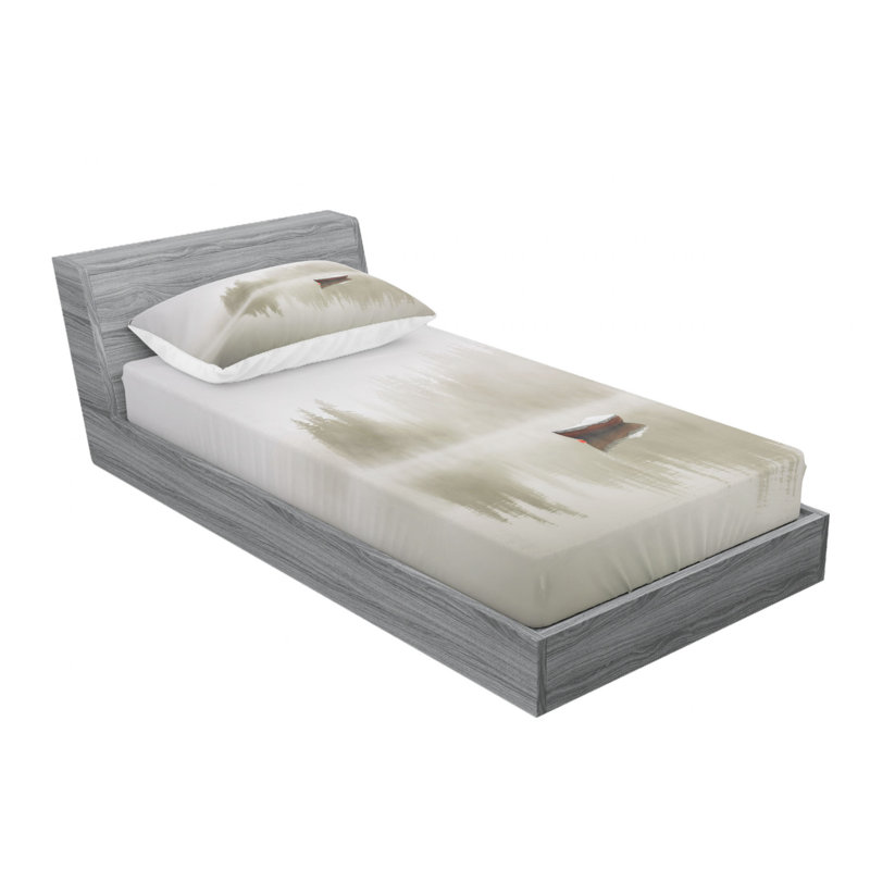 Microfiber Sheet Set, Queen Sheet Set with Fitted Sheet