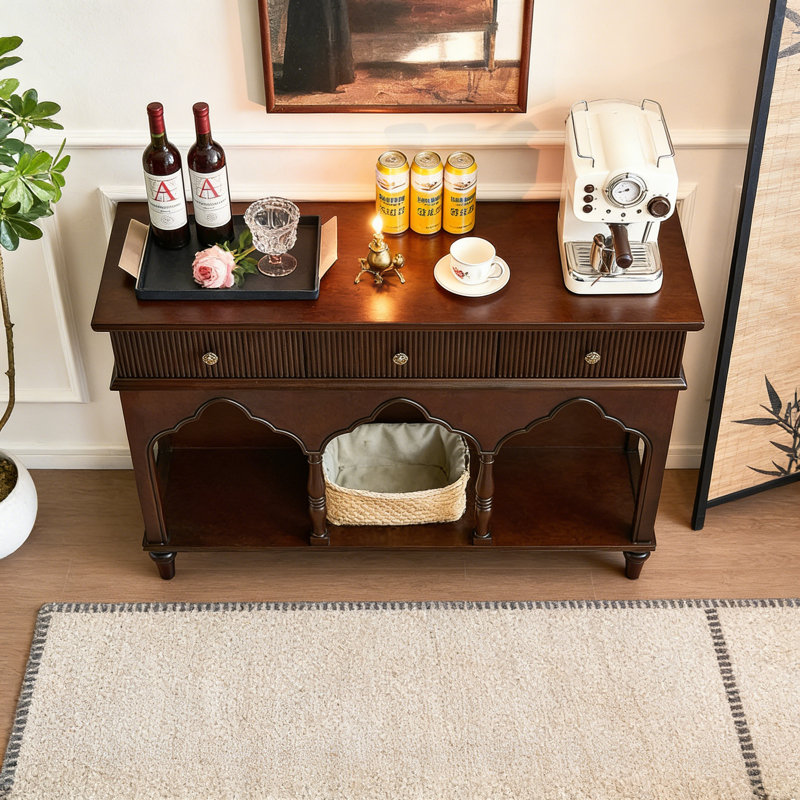 Console style campagne française, Brun noisette