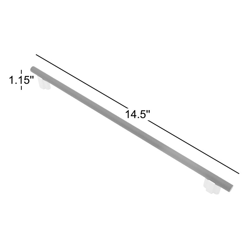 Visturo Bar / Handle Pull, Matte Black, 12 5/8"